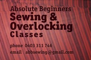 Absolute Beginners Sewing and Overlocking Classes - Education Directory